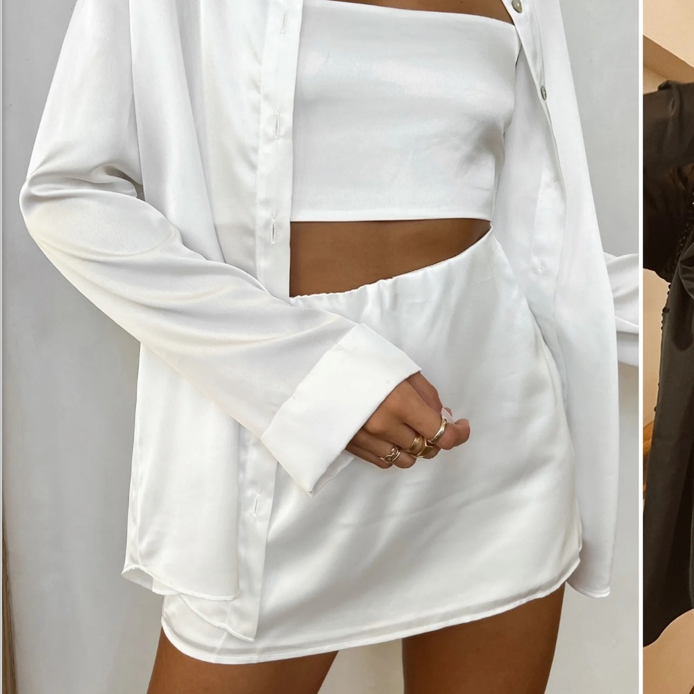 Show Me Your MuMu White Mini Skirt